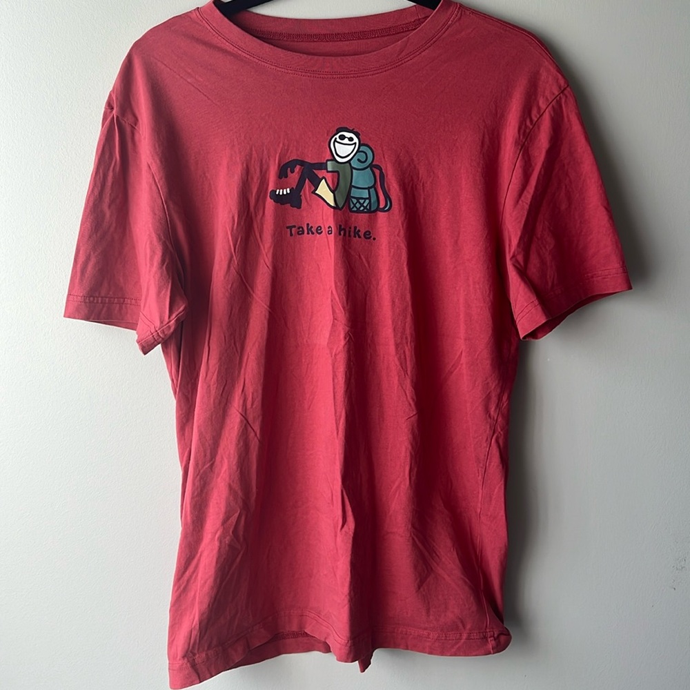 Life is Good take a hike tee